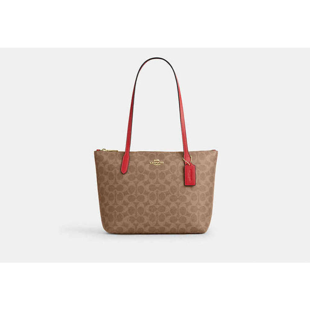 Fiona Zip Tote Bag In Signature Canvas